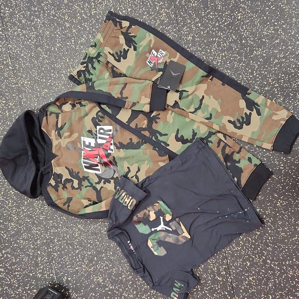 Nike Air fleece set camo